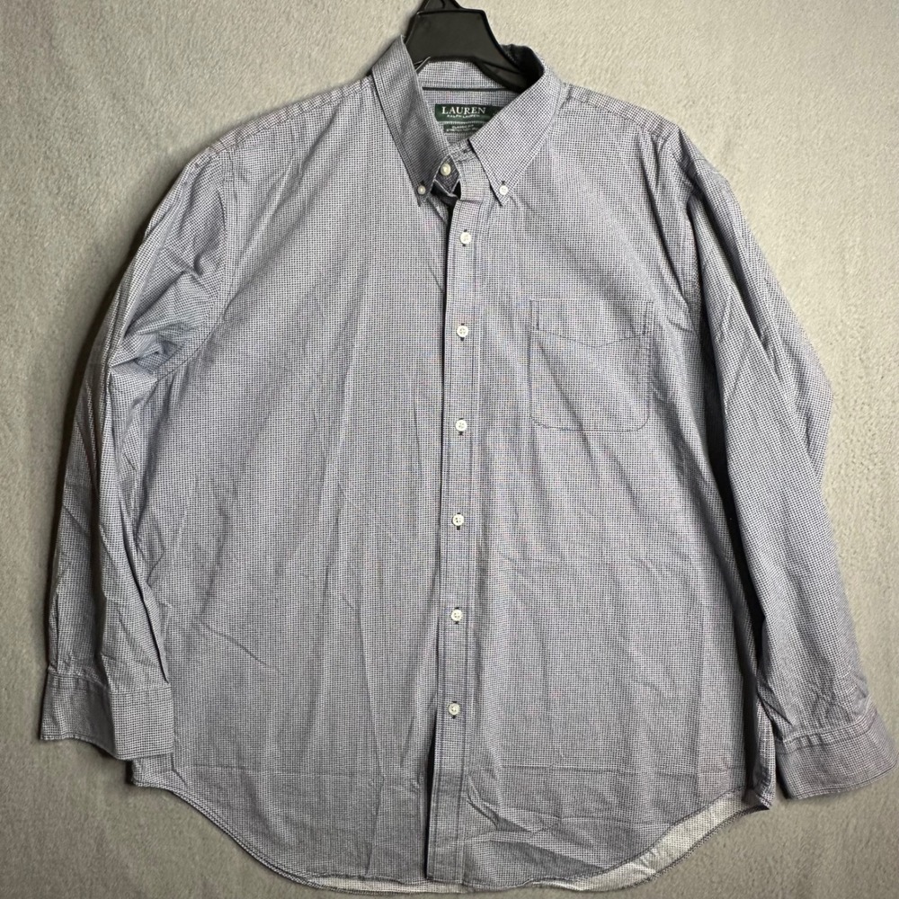 Lauren Ralph Lauren Men Classic Fit Stretch Non Iron Dress Shirt 17 1/2 34 35 - Picture 5 of 7
